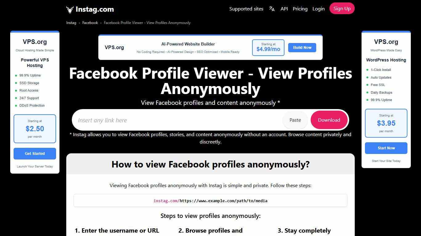 Facebook Profile Viewer - View Profiles Anonymously – Instag